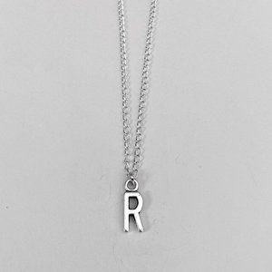 3 for $49 New Silver "R" Initial Necklace